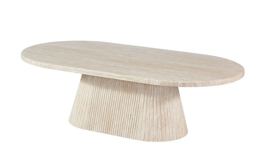 Kennedy salontafel BEIGE CT OVAL 130X70X45 MARBLE