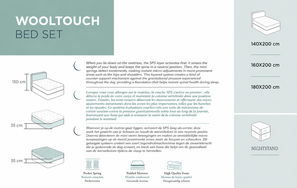 WOOLTOUCH BED