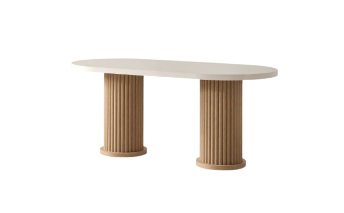 Bohem Eettafel – Tijdloze Japandi Elegantie