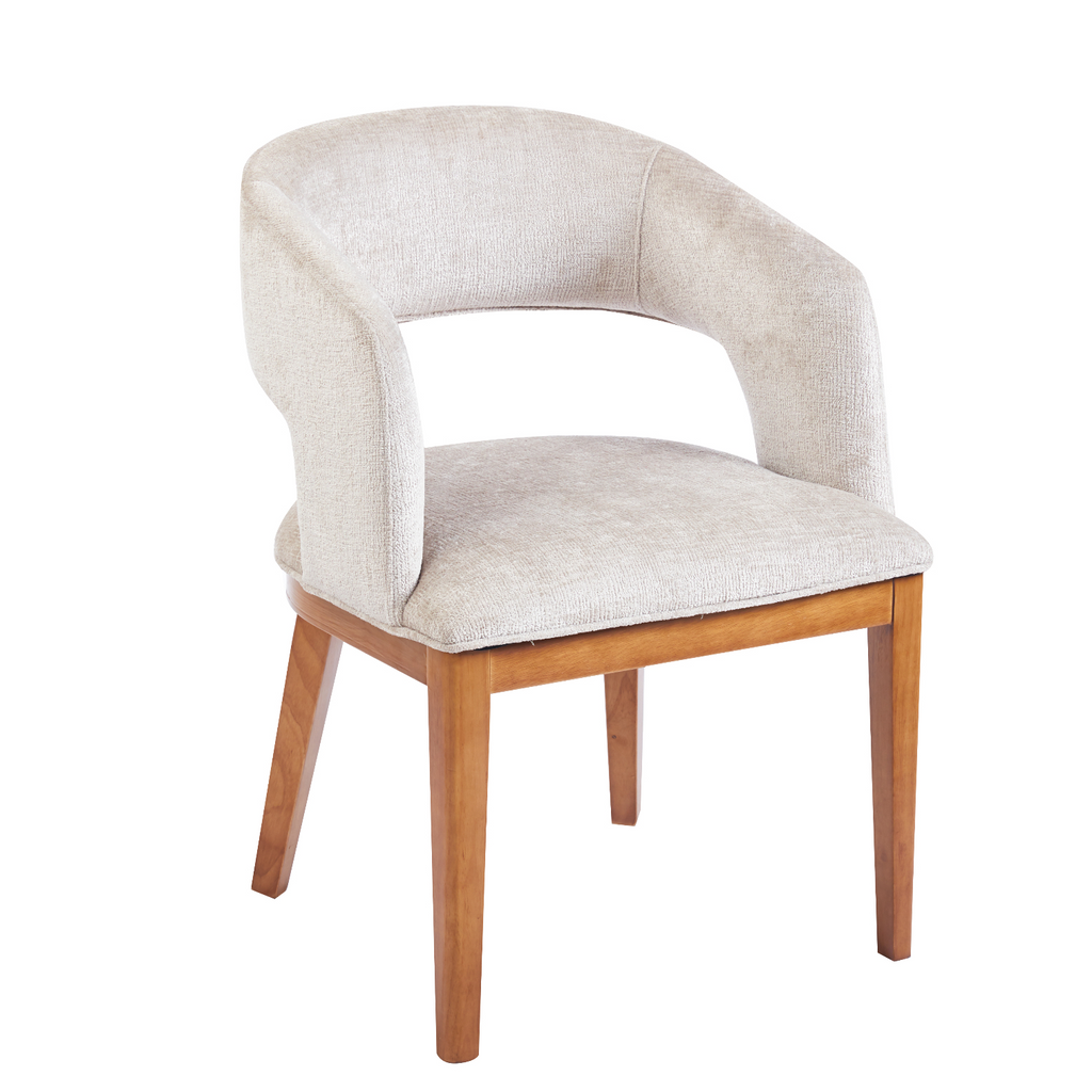 Calista | Comfortable dining chair with wooden frame