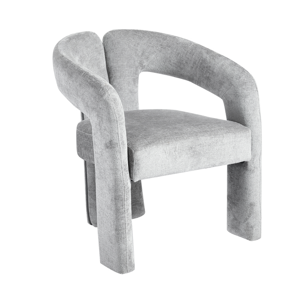 Liva | Sculpturale Bouclé Eetkamerstoel