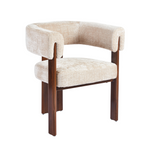 Elisora | Comfortabele eetkamerstoel met houten frame