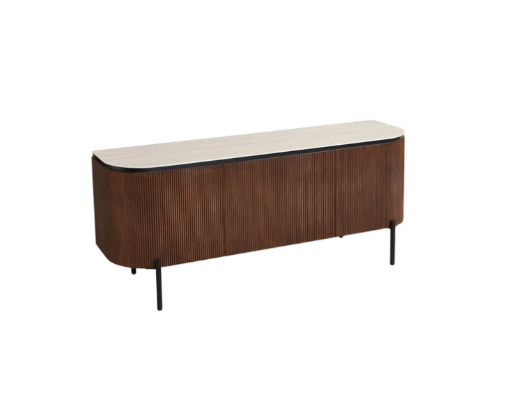 Aqua BF Brown Dressoir – 190x50x80 cm – Beige Keramisch Blad