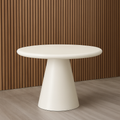 Moderne Ronde Eettafel – Crème Wit (Ø135 cm)