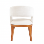 Calista | Comfortable dining chair with wooden frame