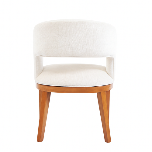 Calista | Comfortabele eetkamerstoel met houten frame