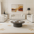 3-delige Luxe Bankenset in Crèmekleur – Elegant Comfort voor het Hele Gezin