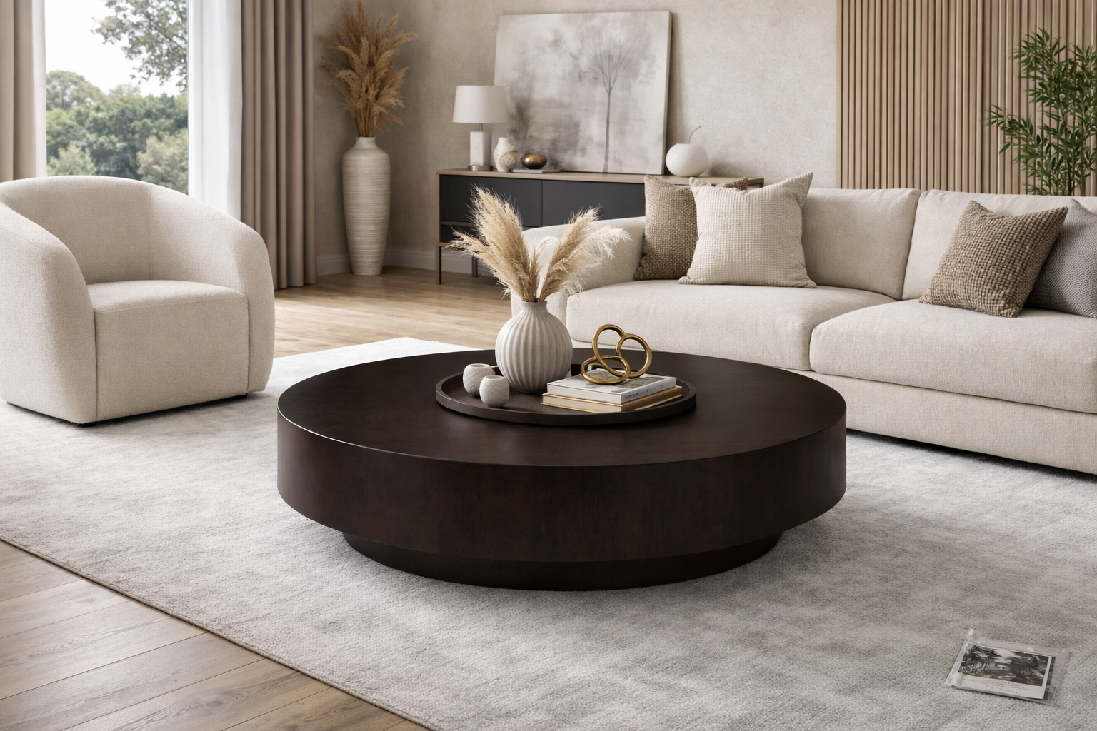 Japandi Salontafel rond