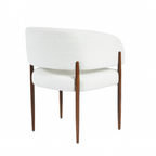 Almira | Elegante eetkamerstoel met slank houten frame