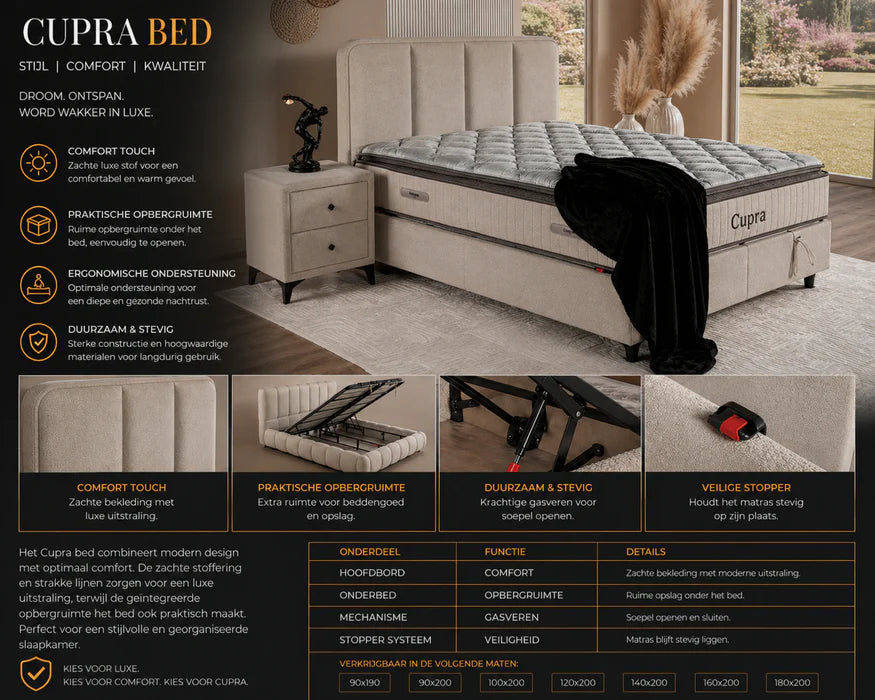 Cupra bed concept