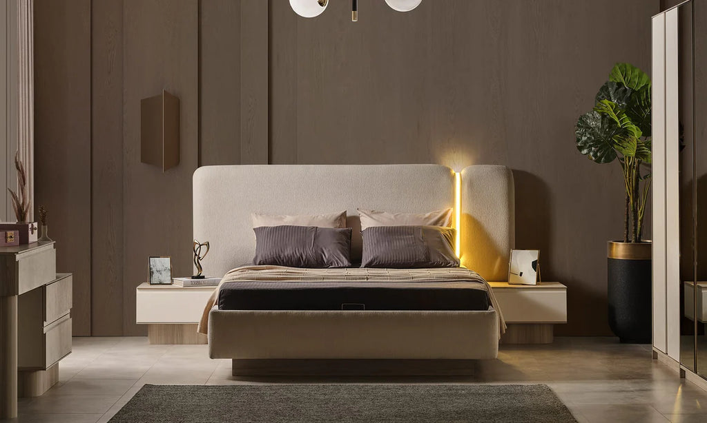 Güneş Slaapkamer – Minimalistische Luxe en Rustgevende Elegantie