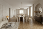 Oslo Eettafel – Travertin Look Marmeren Blad