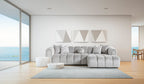 Luxe Hoekbank – 290 x 160 cm – Modern Design in Bouclé Stof
