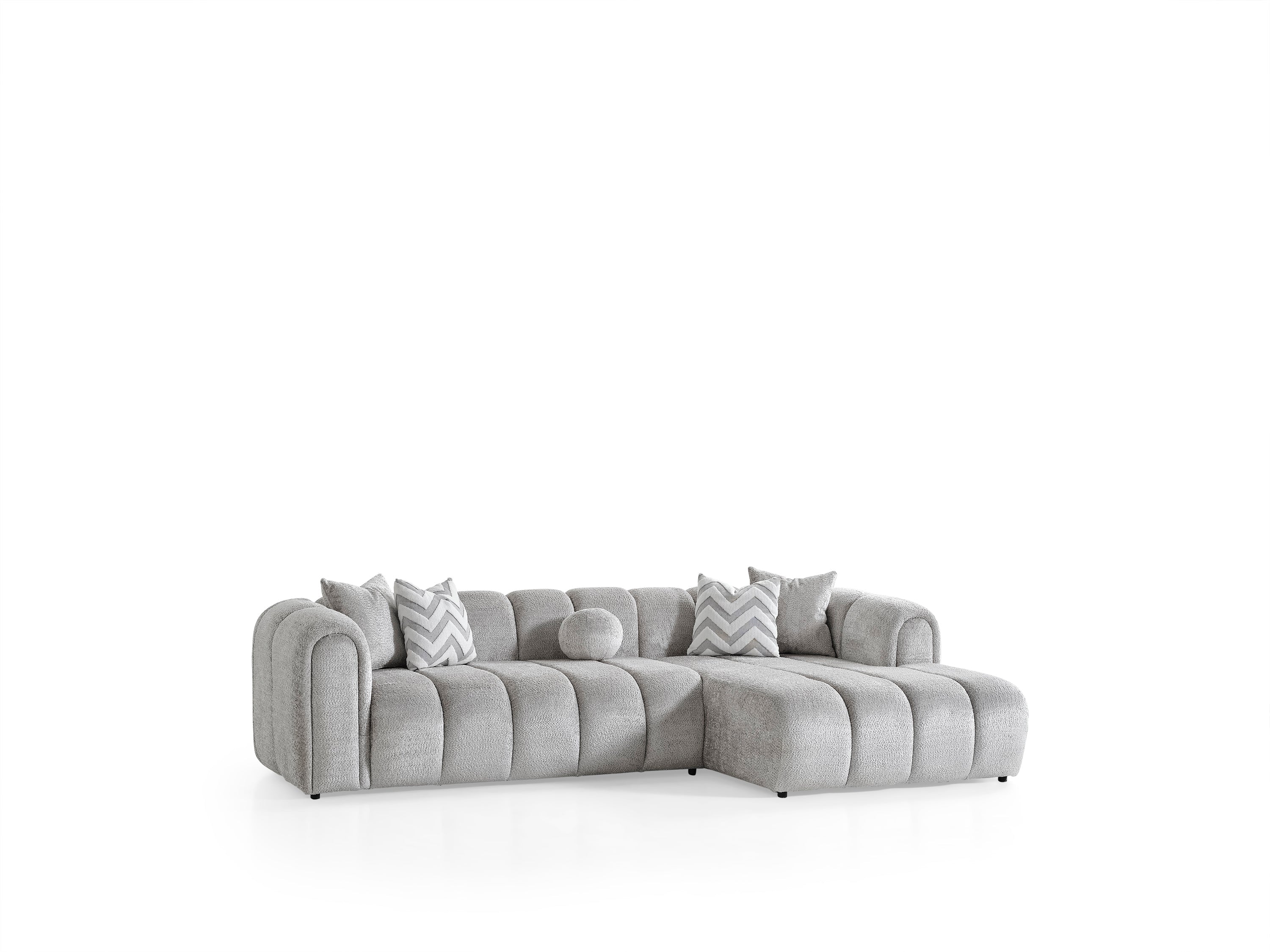 Luxe Hoekbank – 290 x 160 cm – Modern Design in Bouclé Stof