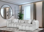 Luxe Hoekbank – 290 x 160 cm – Modern Design in Bouclé Stof