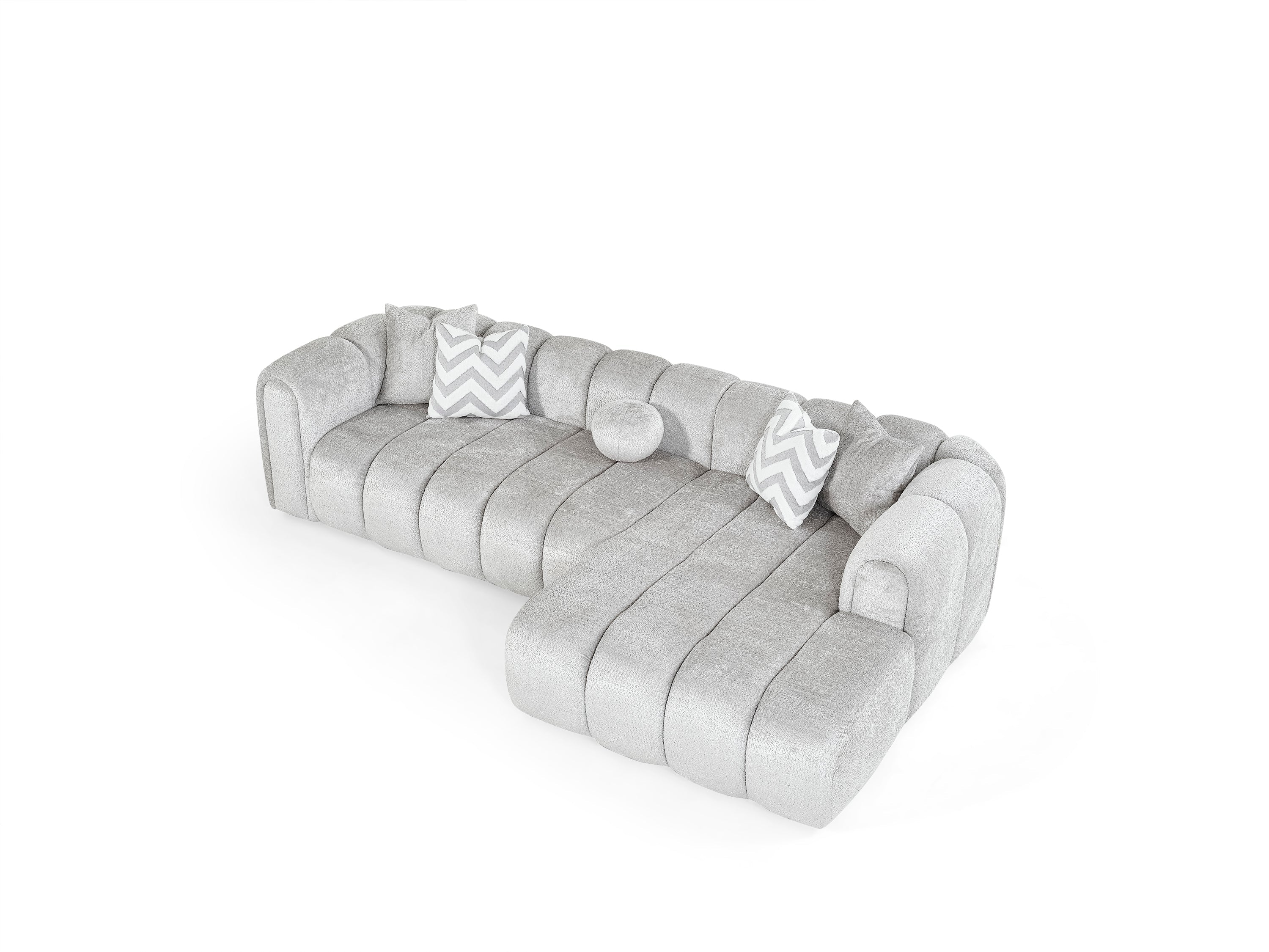 Luxe Hoekbank – 290 x 160 cm – Modern Design in Bouclé Stof