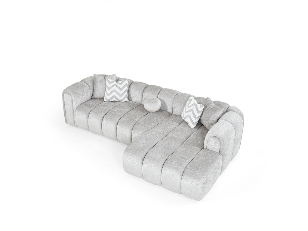 Luxe Hoekbank – 290 x 160 cm – Modern Design in Bouclé Stof