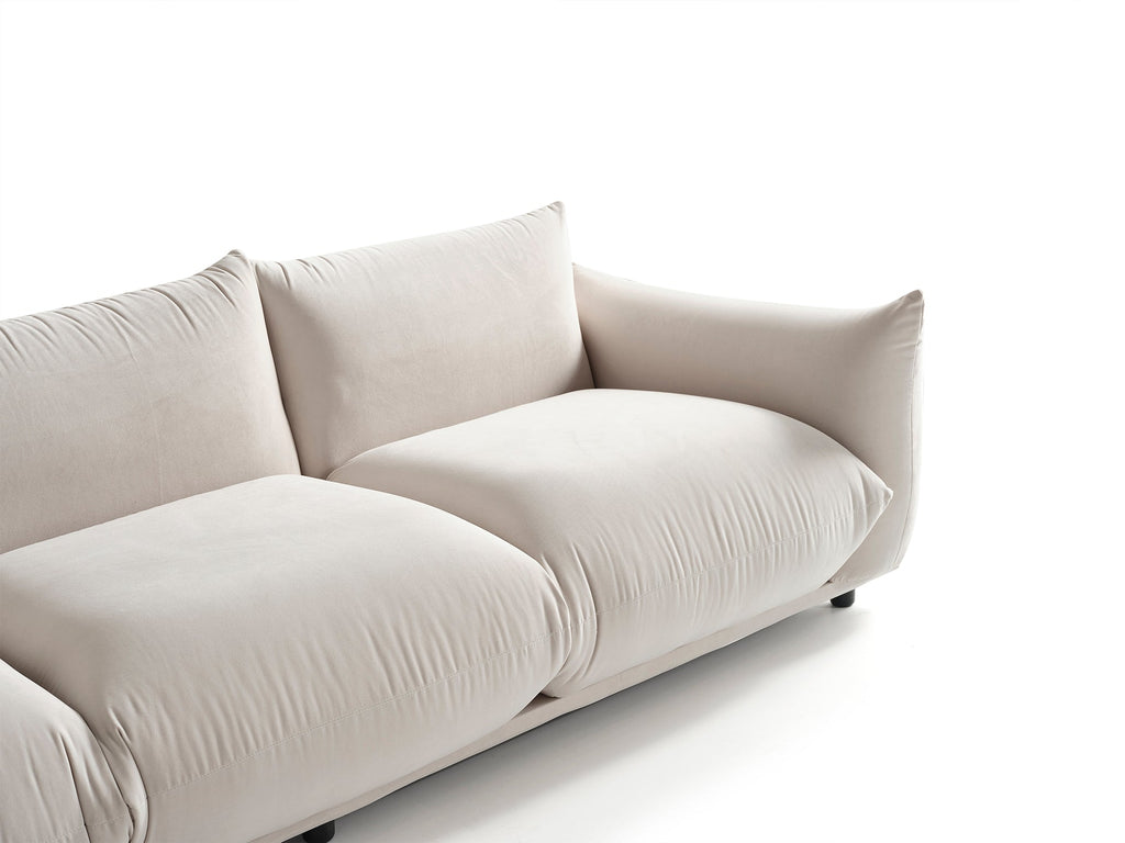 Marseille 3-Zitsbank – 255 x 70 x 100 cm – Elegant Beige met Diepe Zit