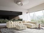 Amsterdam Hoekbank – 290 x 275 cm – Crèmekleurige Bouclé Luxe