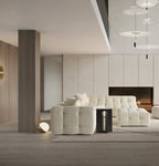Amsterdam Hoekbank – 290 x 275 cm – Crèmekleurige Bouclé Luxe