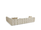 Amsterdam Hoekbank – 290 x 275 cm – Crèmekleurige Bouclé Luxe