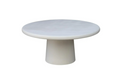 NEW ORGANIC COFFEE TABLE 100 Ø WHITE – Stijlvolle Ronde Salontafel