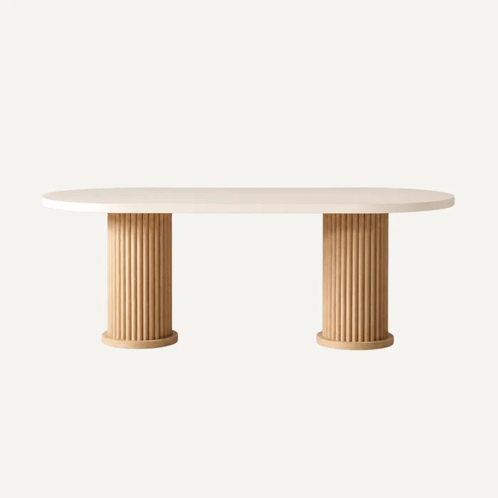 Bohem Eettafel – Tijdloze Japandi Elegantie