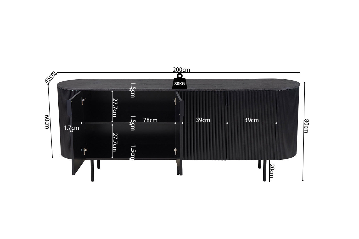 Dressoir Accra - 3 Vairanten