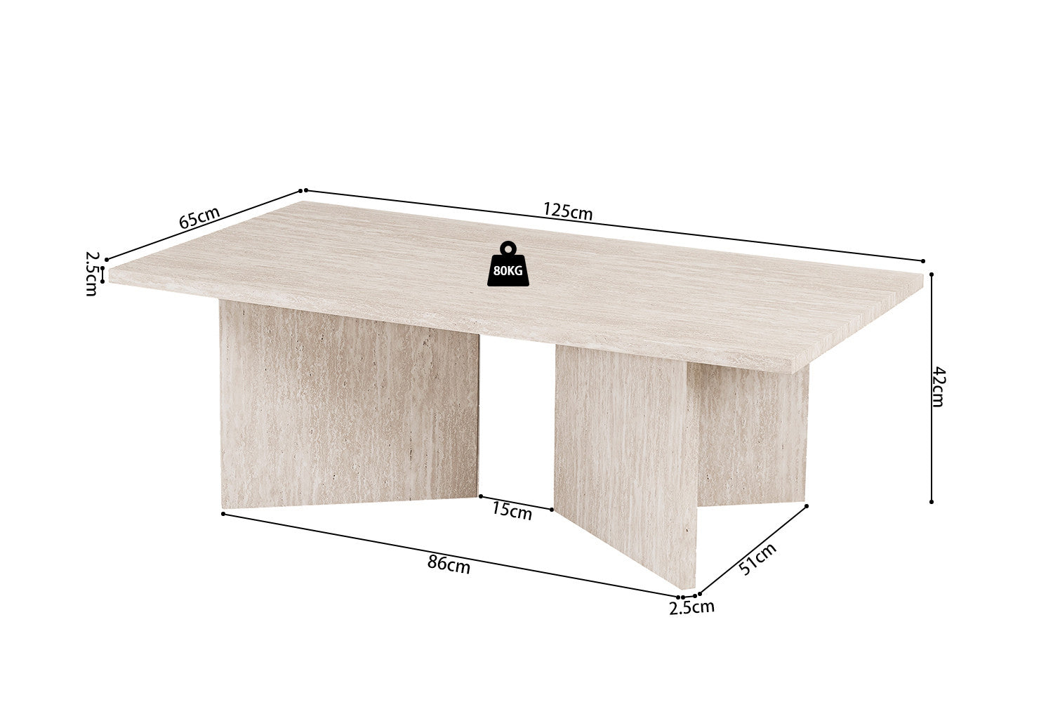 Salontafel Luca Recto - 3 Varianten