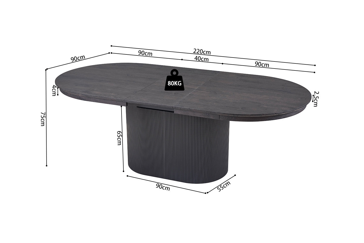 Eettafel Accra - Uitschuifbaar