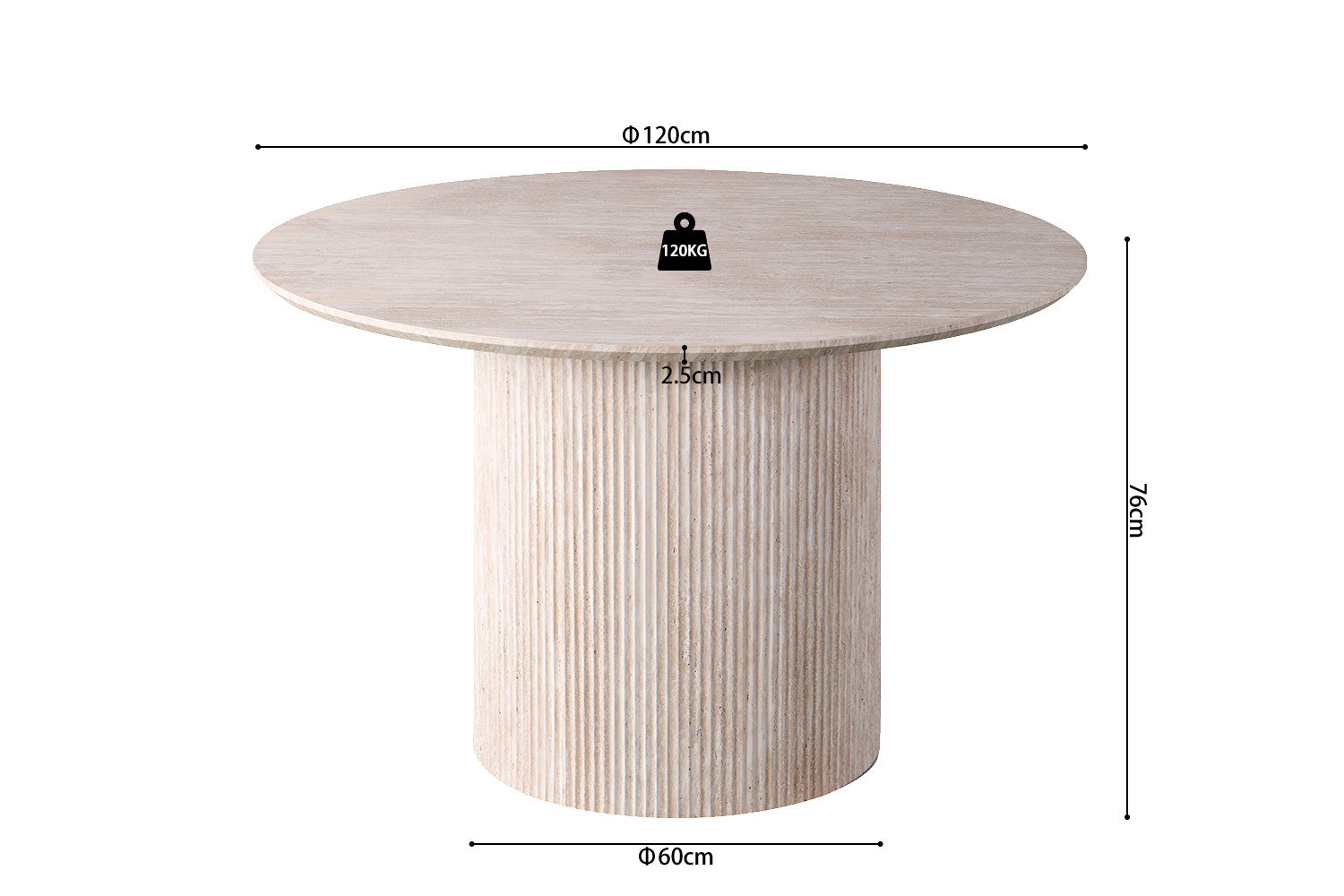Eettafel Accra Rond