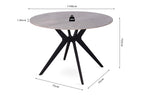 Eettafel Nero Rond