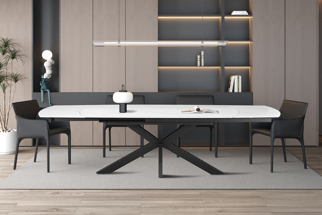 Eettafel Nero  Uitschuifbaar - 3 Varianten
