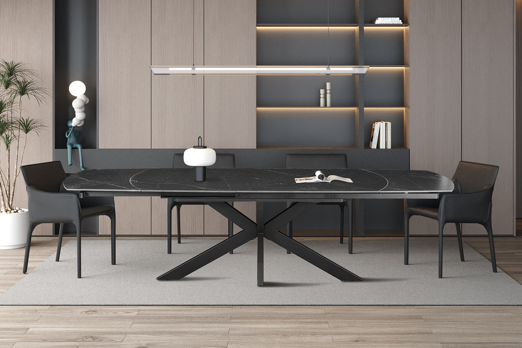 Eettafel Nero  Uitschuifbaar - 3 Varianten