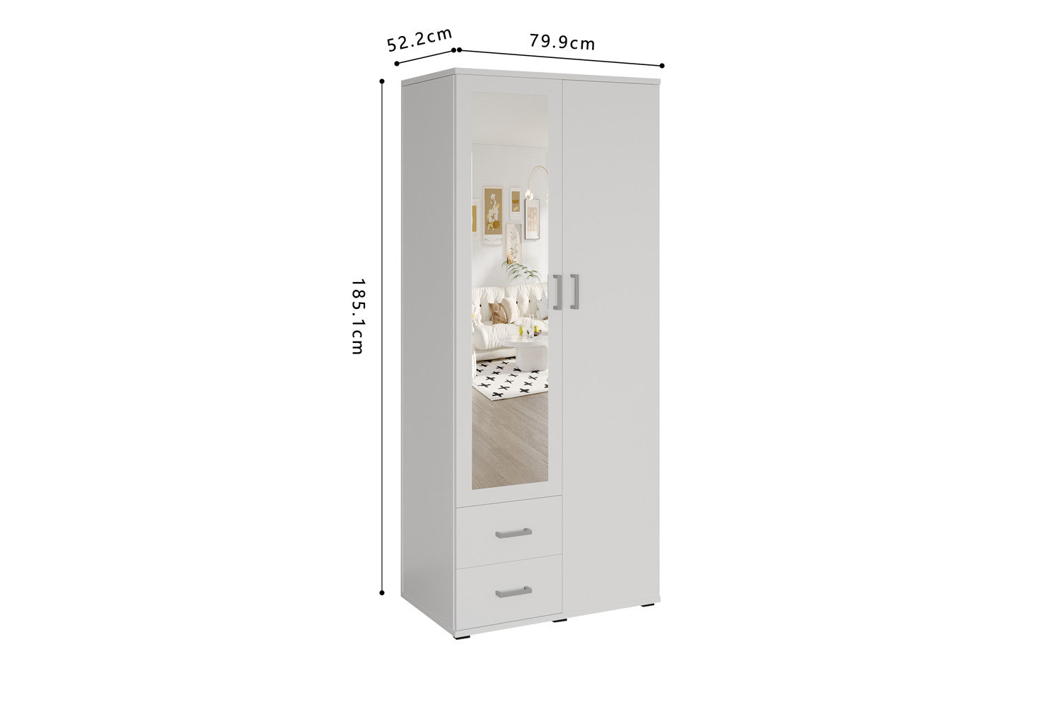 Kledingkast Urban 80 cm - 3 Varianten