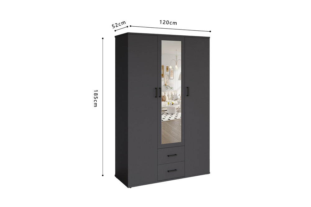 Kledingkast Urban 120 cm - 3 Varianten