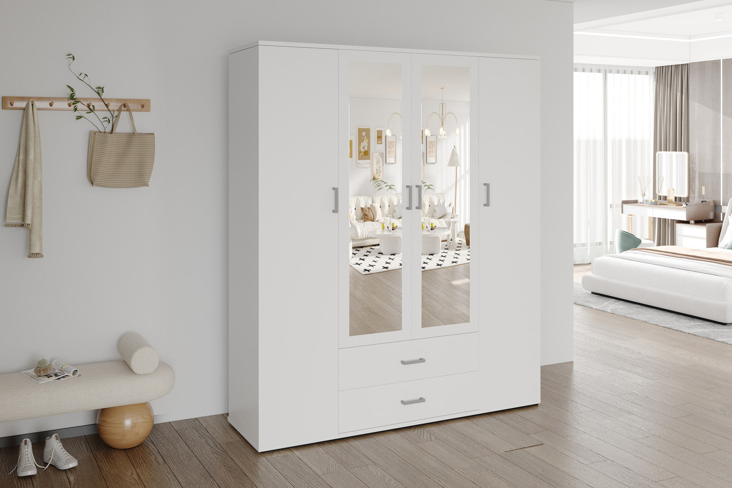 Kledingkast Urban 160 cm - 3 Varianten