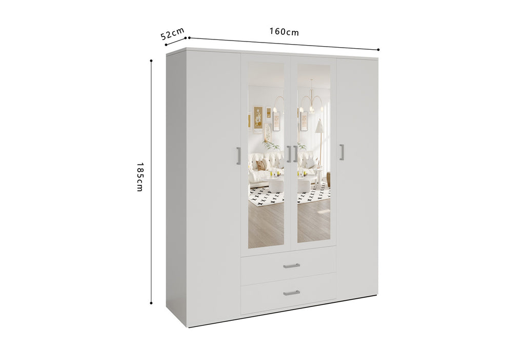 Kledingkast Urban 160 cm - 3 Varianten