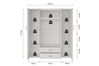 Kledingkast Urban 160 cm - 3 Varianten