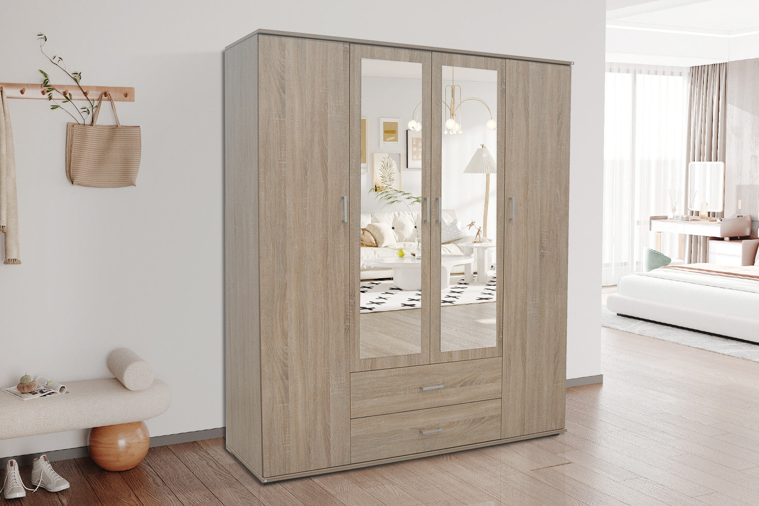 Kledingkast Urban 160 cm - 3 Varianten