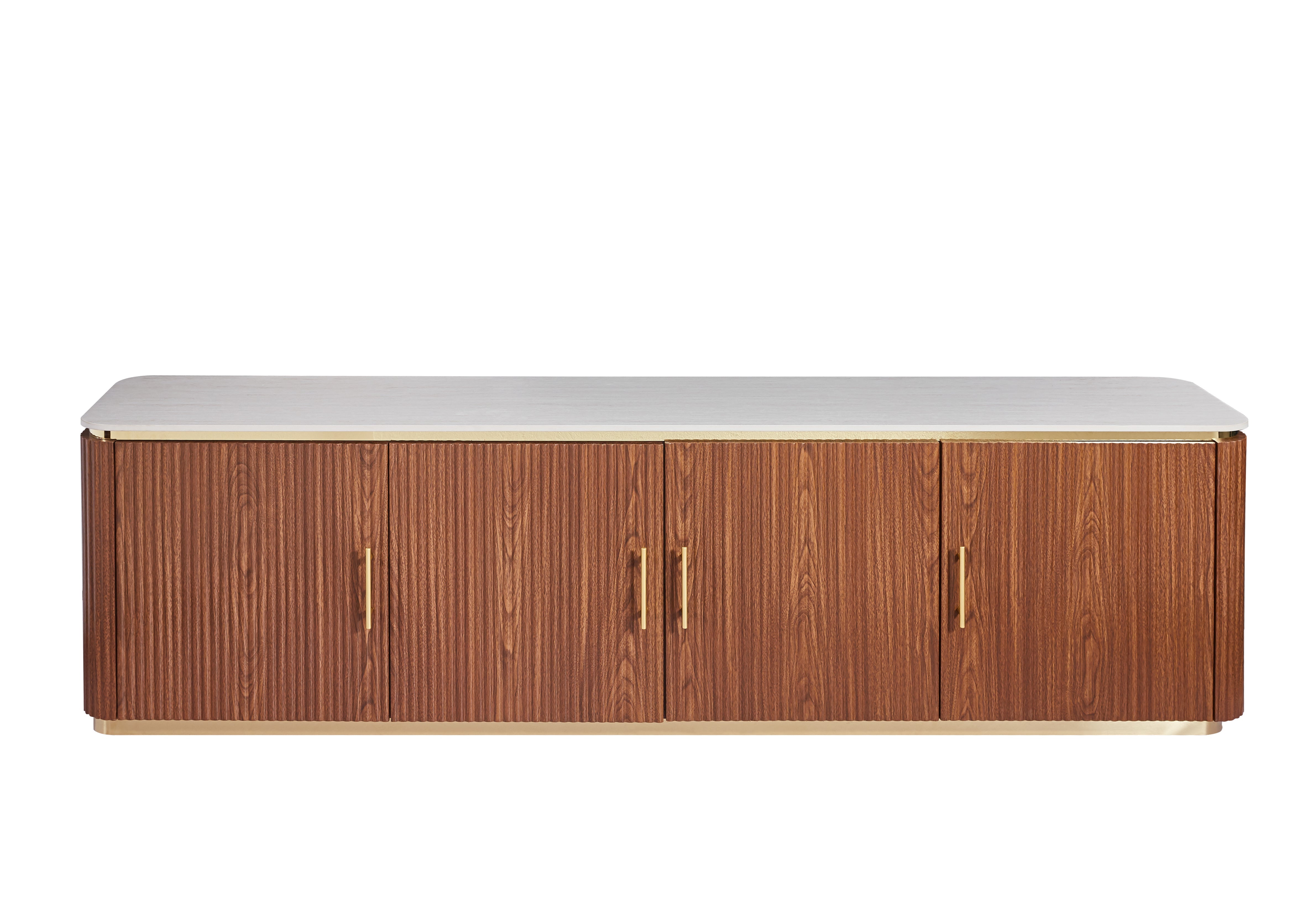 Hermosa Walnut Luxe TV-kast