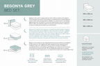 BEGONYA GREY BED SET