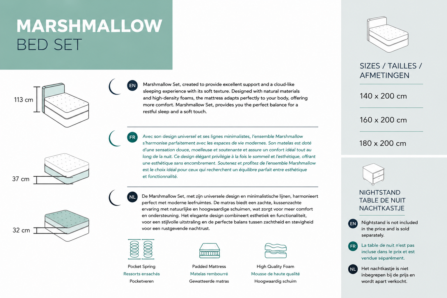 MARSHMALLOW BED