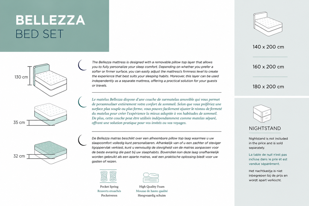BELLEZZA BED SET