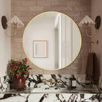 Luxe Ronde Gouden Spiegel - 60 cm Ø