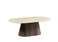 KIMBERLY BROWN CT OVAL 130X70X45 FLINTSTONE FAUX MARBLE TOP