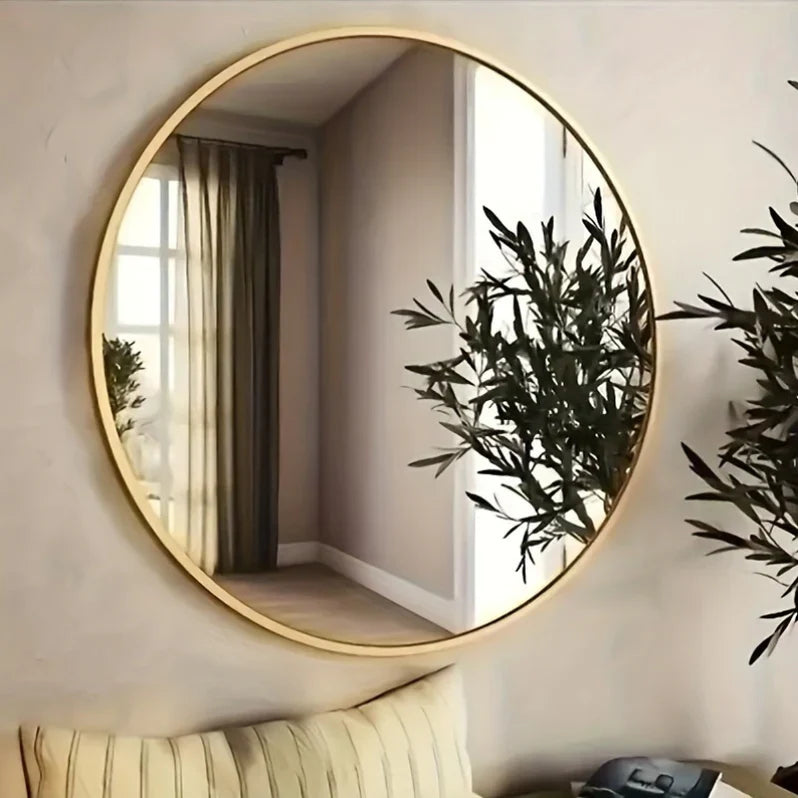Luxe Ronde Gouden Spiegel - 60 cm Ø