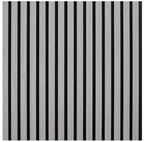 Gestreepte Wandpanelen – Grijs, Bruin, Lichtbruin & Zwart (60×240 cm)