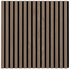 Gestreepte Wandpanelen – Grijs, Bruin, Lichtbruin & Zwart (60×240 cm)